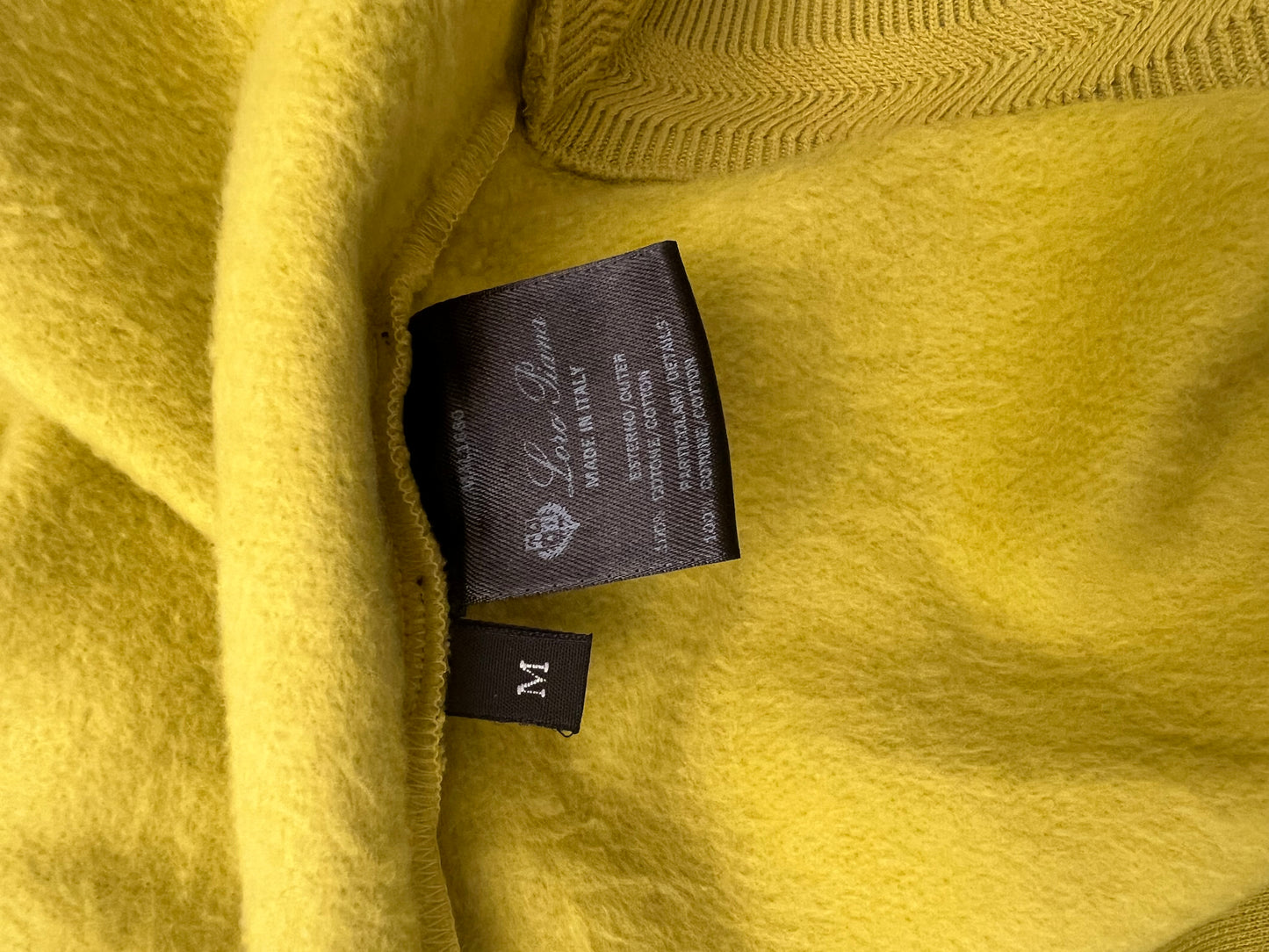 Loro Piana Yellow Cotton Sweatshirt – Size M - The Luxury Savvy