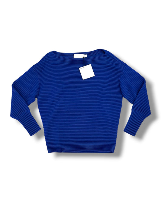 Victoria, Victoria Beckham Ribbed Wool Jumper – Cobalt Blue – Size M