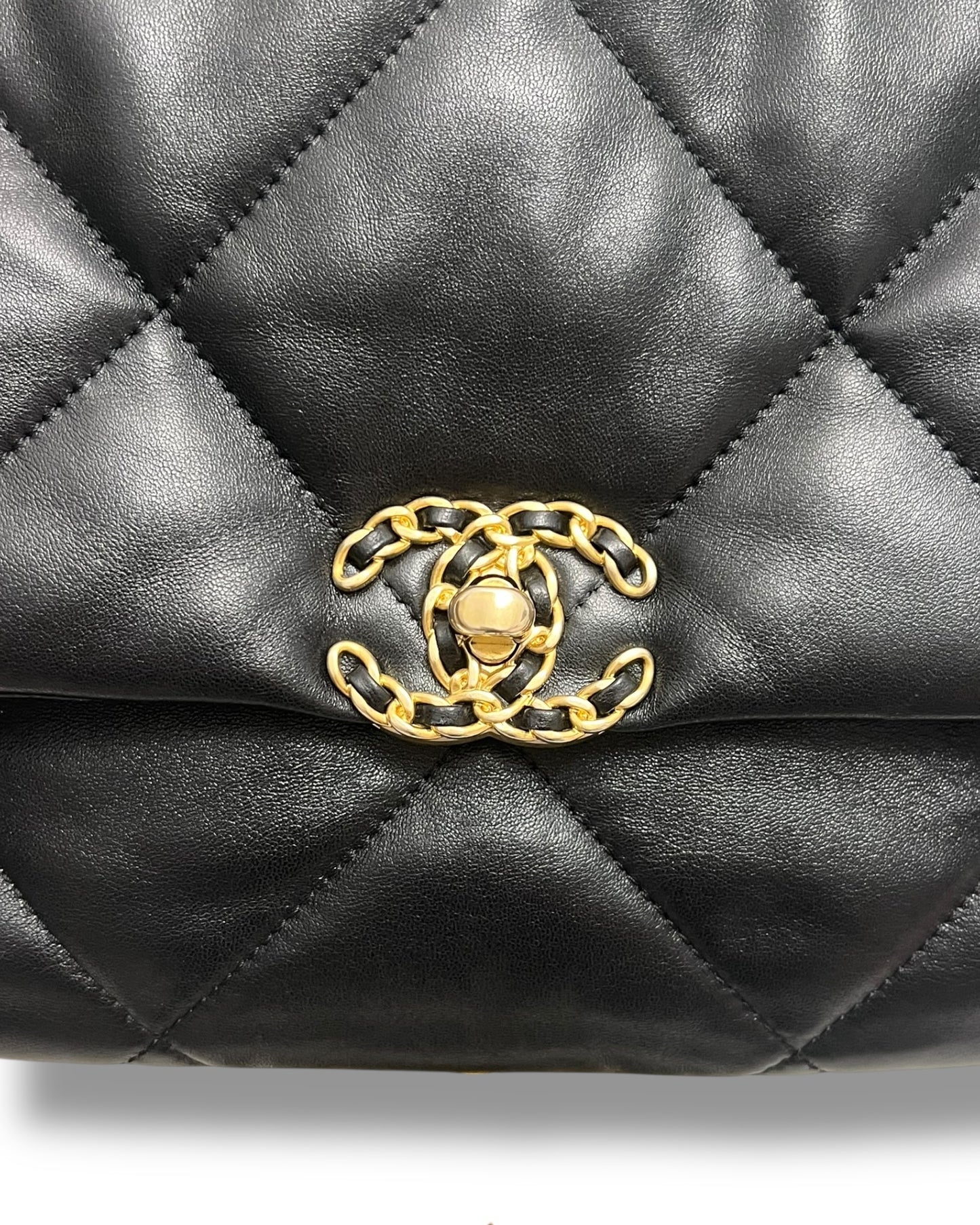 Chanel 19 Large Flap Bag – Black Lambskin, Mixed Hardware – (22P Collection)
