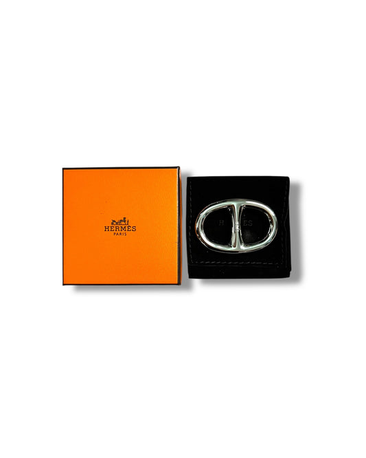 Hermès Chaine d’Ancre Palladium Scarf Ring