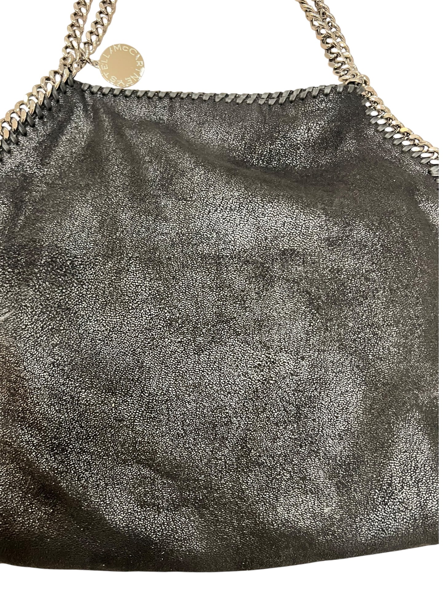 Stella McCartney Falabella Black Shaggy Deer Tote Bag