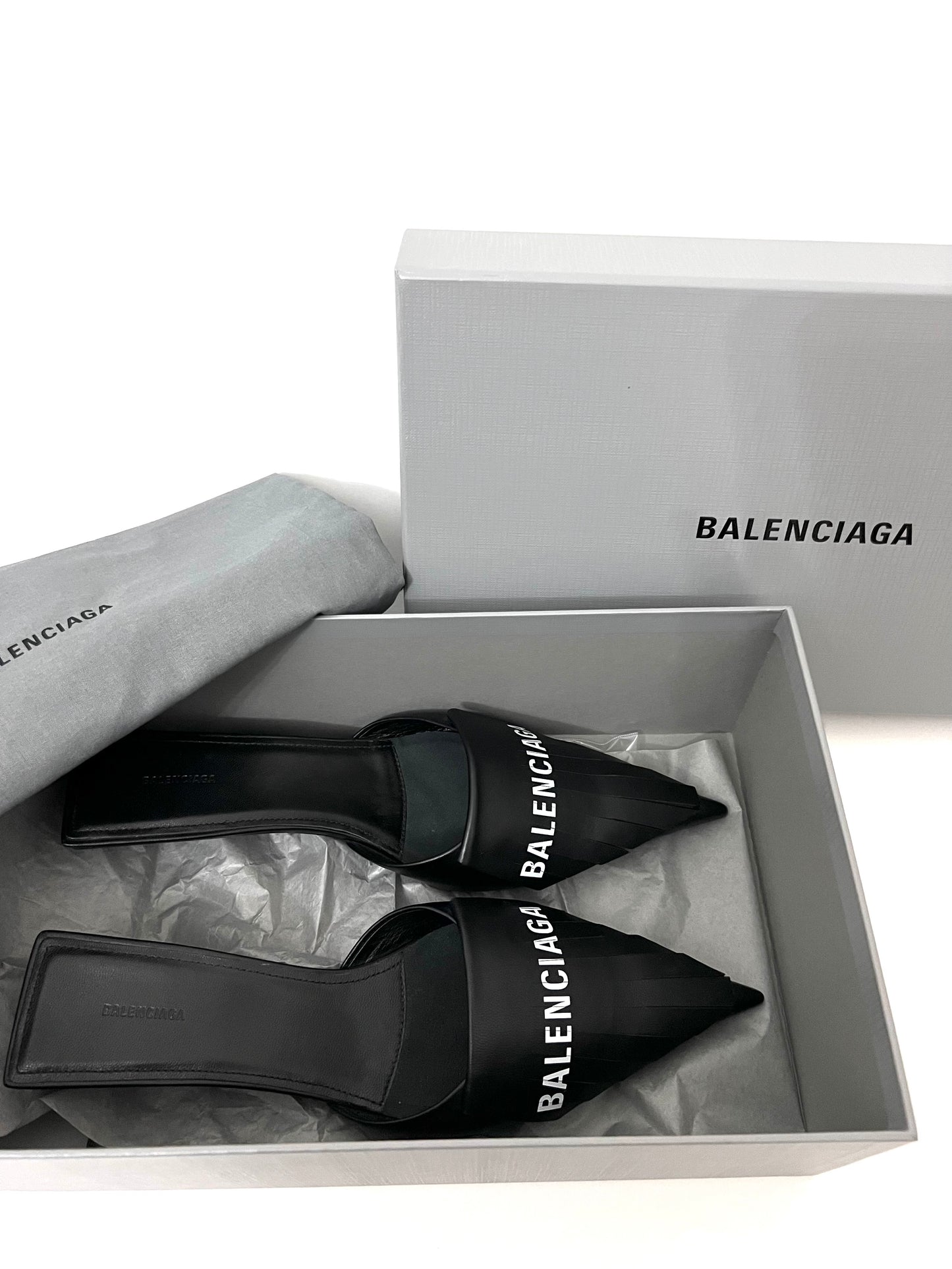 BALENCIAGA KNIFE MULES - The Luxury Savvy