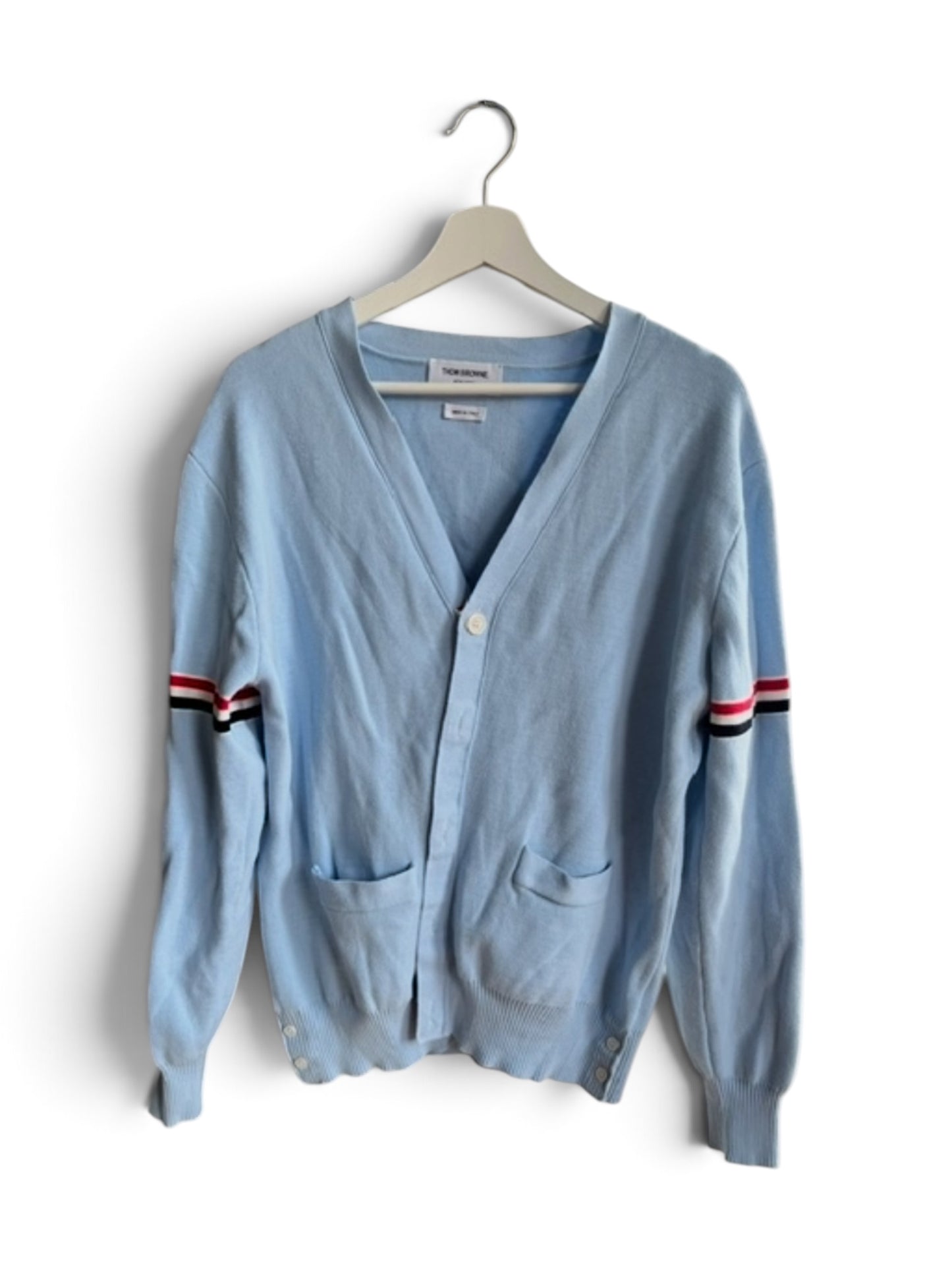 Thom Browne Light Blue Cardigan