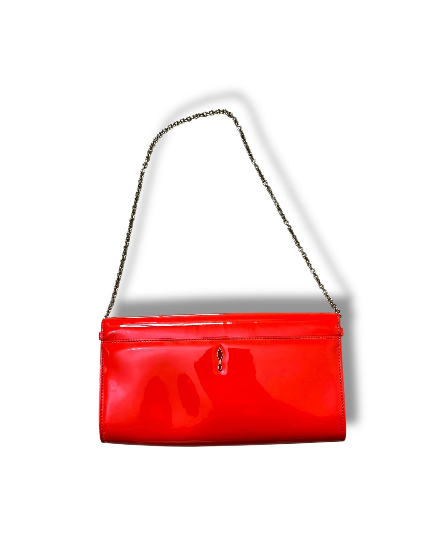 Christian Louboutin Riviera Clutch – Red Patent Calf