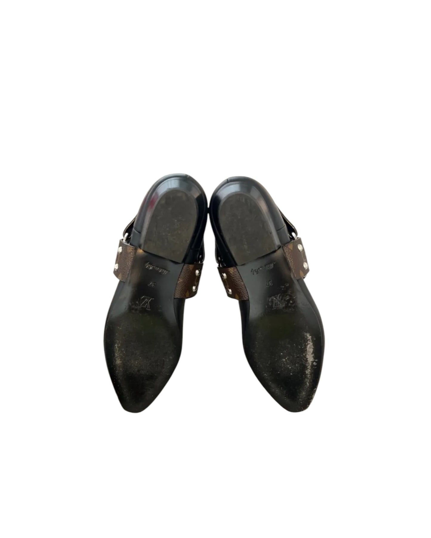 Louis Vuitton Rhapsody Ankle Boots Black Monogram | Size EU 37