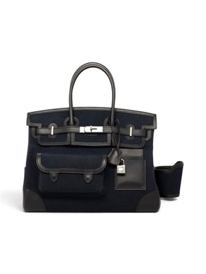 Hermès Cargo Birkin 35 - Noir – Full Set – Palladium Hardware