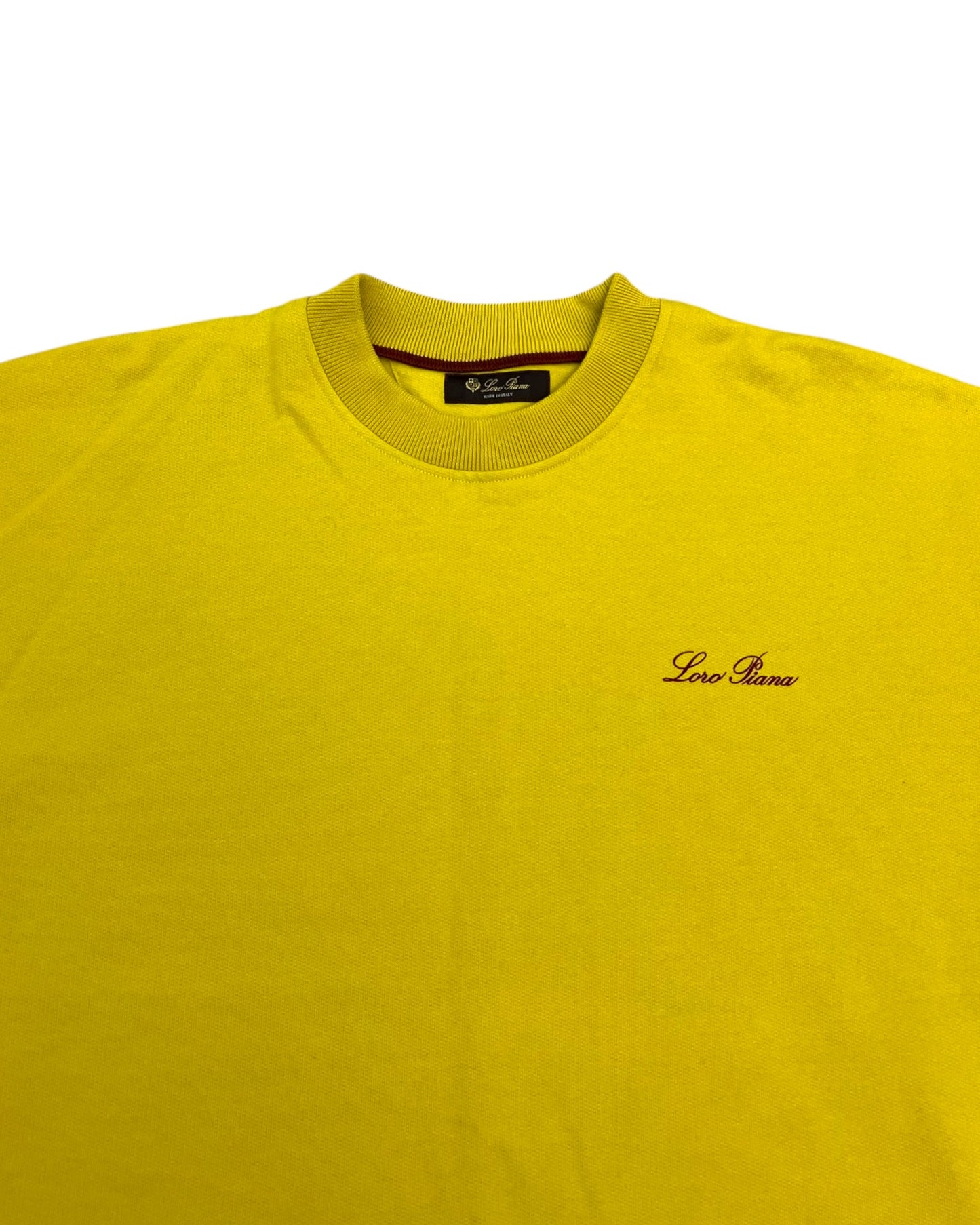Loro Piana Yellow Cotton Sweatshirt – Size M - The Luxury Savvy