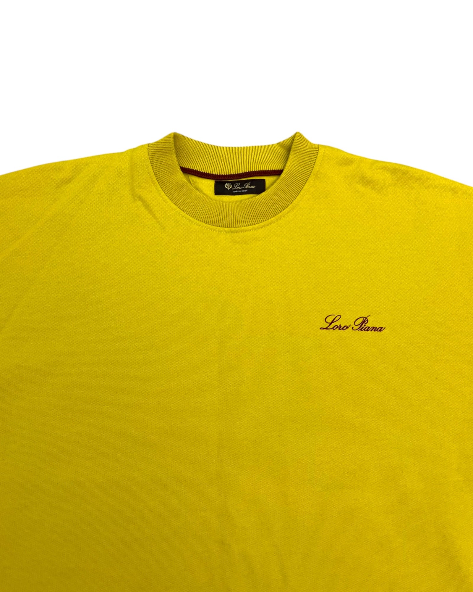 Loro Piana Yellow Cotton Sweatshirt – Size M - The Luxury Savvy