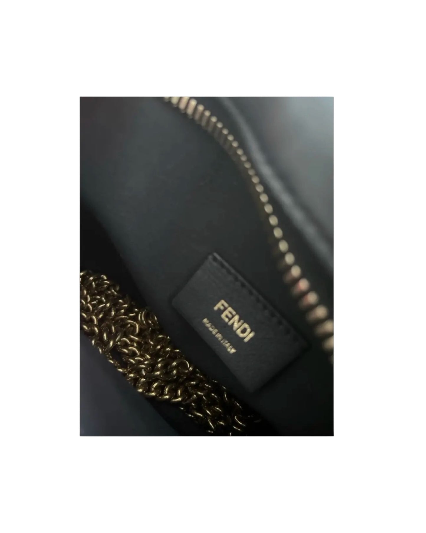 Fendi Upside Down FF Leather Crossbody Belt Bag Black
