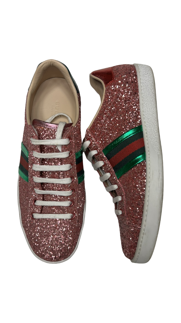 GUCCI SPARKLY TRAINERS - The Luxury Savvy