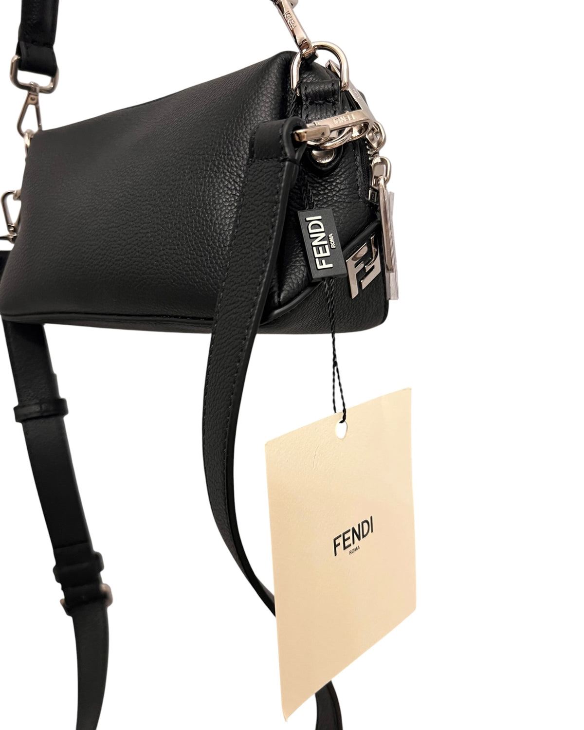 Fendi Black Leather Crossbody Bag