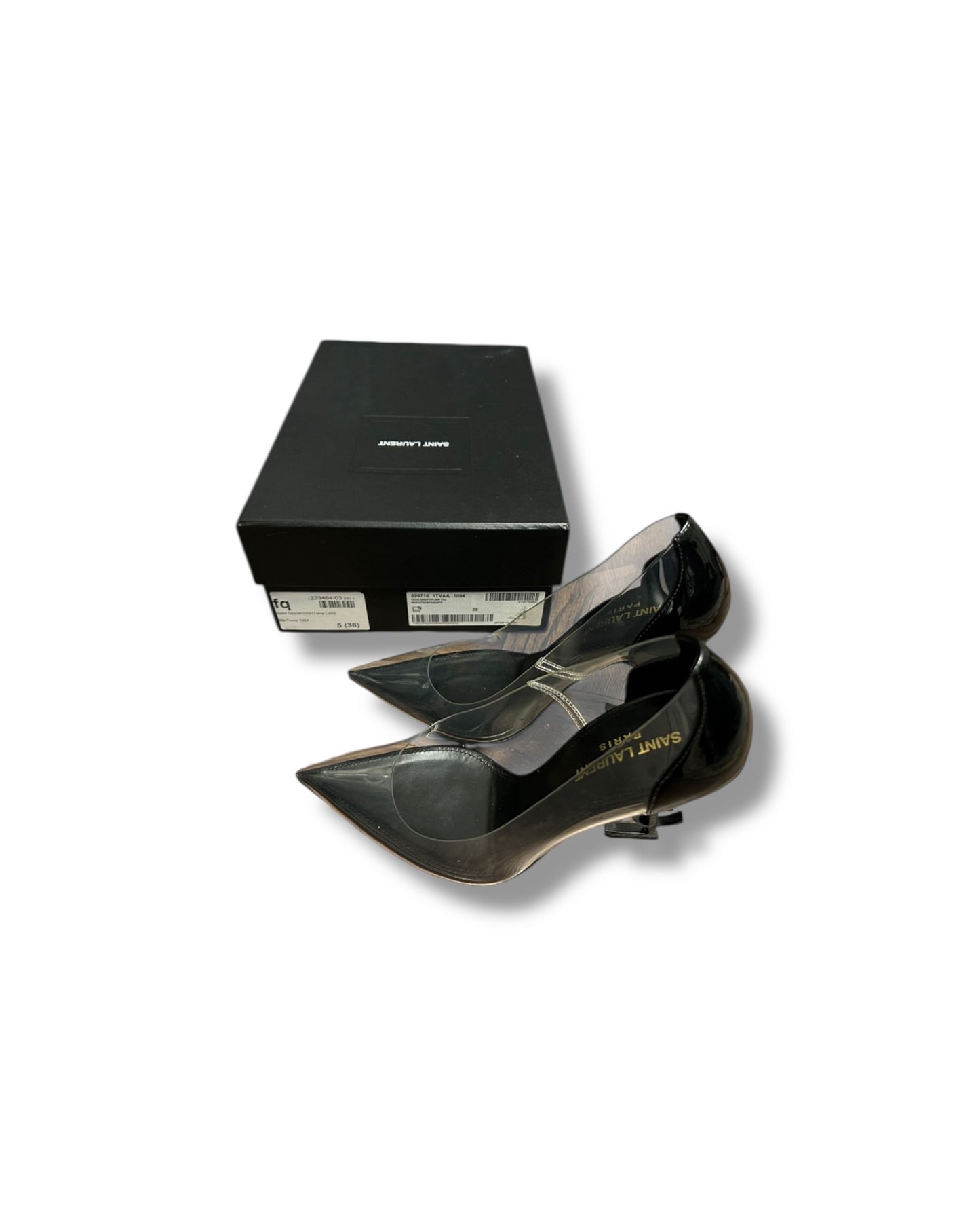Saint Laurent Opyum 110 Transparent Pumps - Size 38 - Pre-Owned - The Luxury Savvy