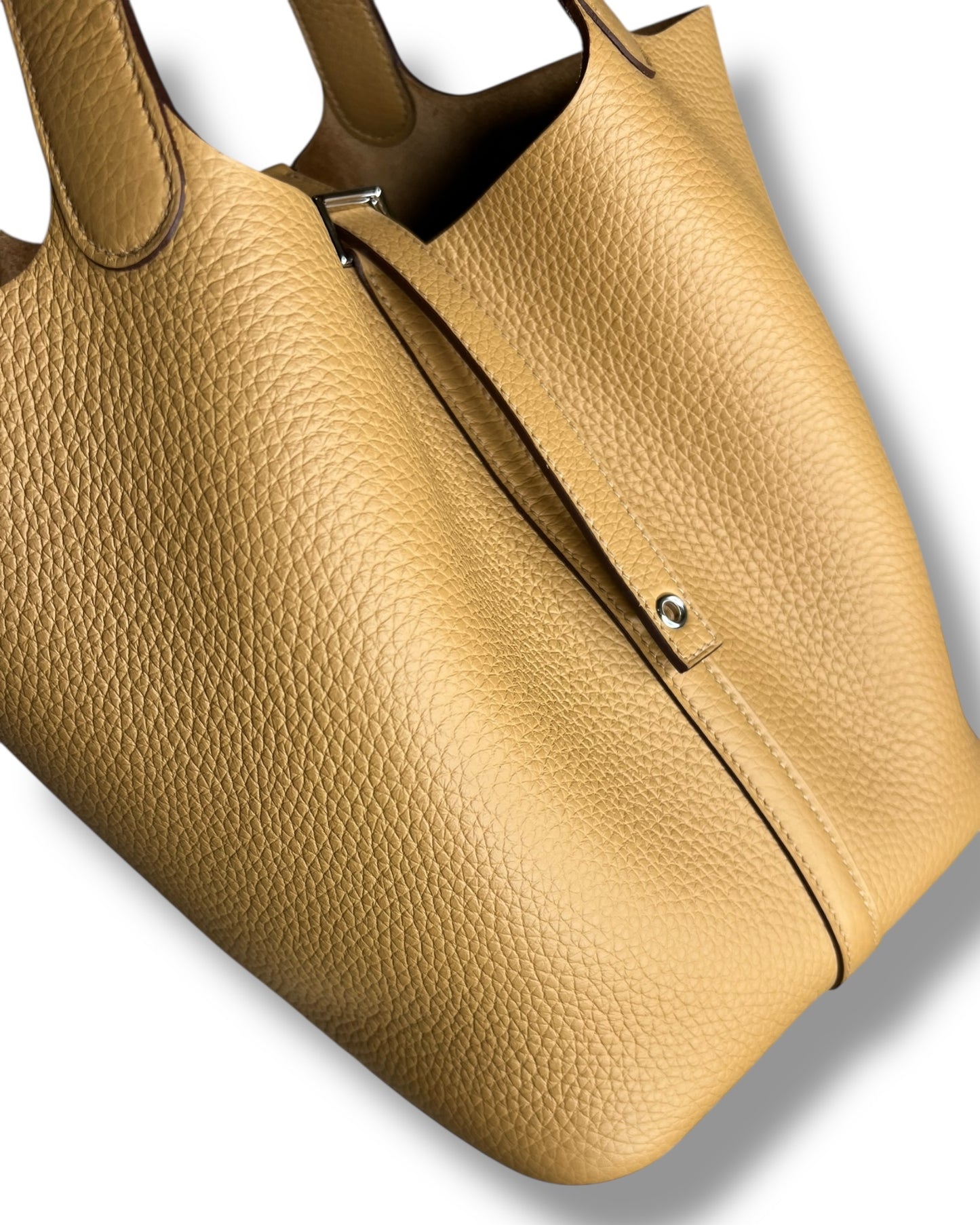 Hermès Picotin 22 – Biscuit, Palladium Hardware – Full Set (K Stamp)