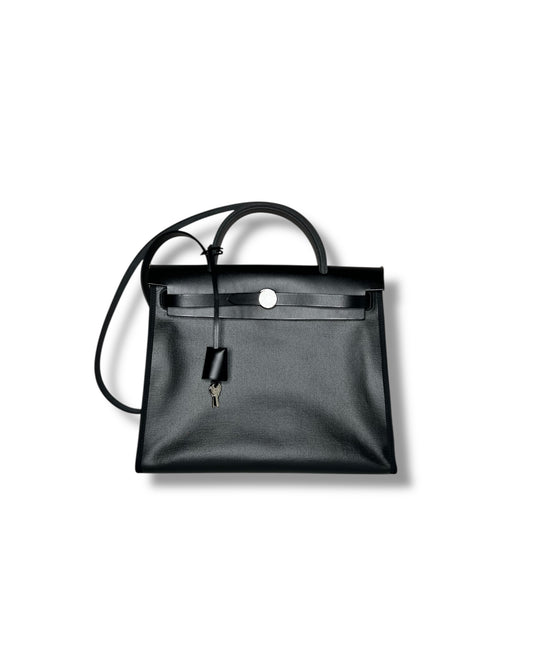Hermès Herbag Zip 31 – Black Palladium Hardware (Full Set)