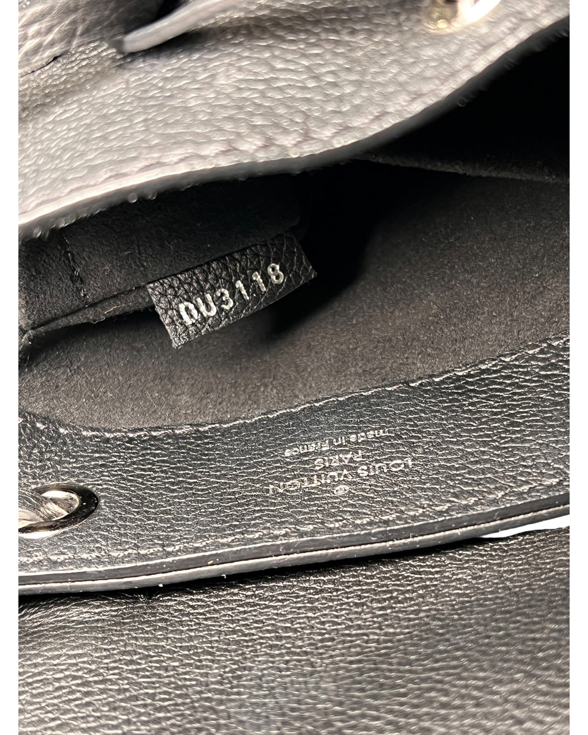 Louis Vuitton Lockme Backpack Black Leather Silver-Tone Hardware