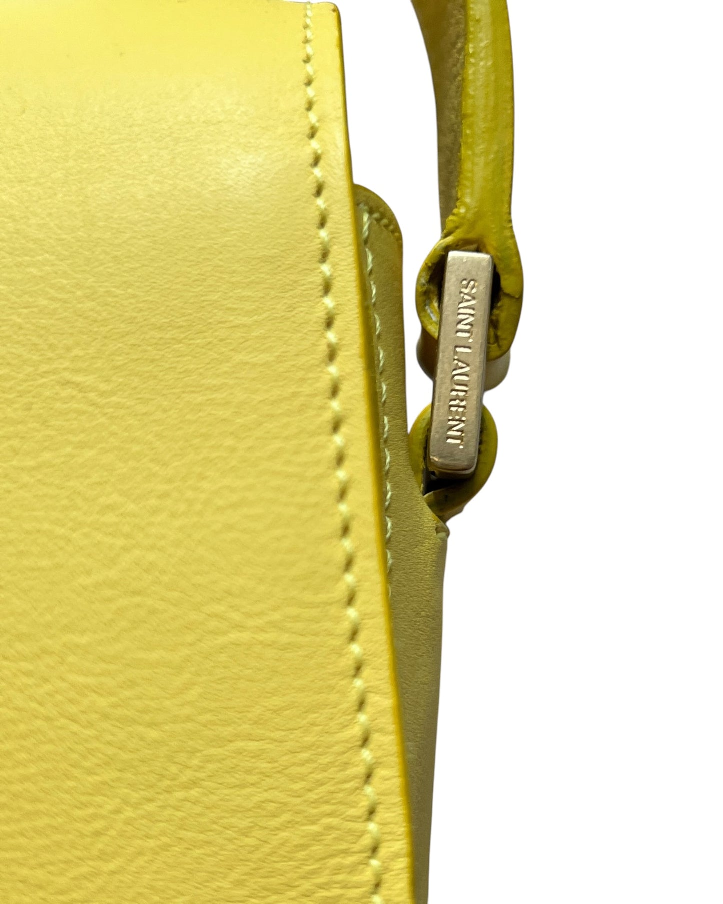 Saint Laurent Crossbody Bag - Yellow - Gold Hardware