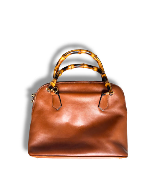 Gucci Vintage Bamboo Top Handle Bag with Detachable Strap