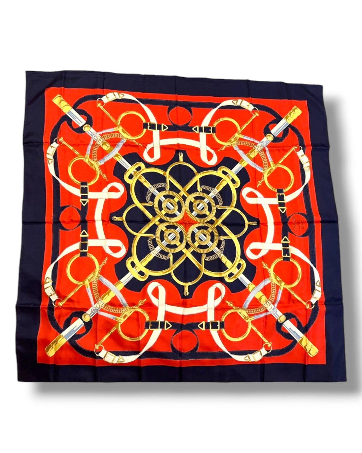 Hermès Eperon d’Or 90 Silk Scarf
