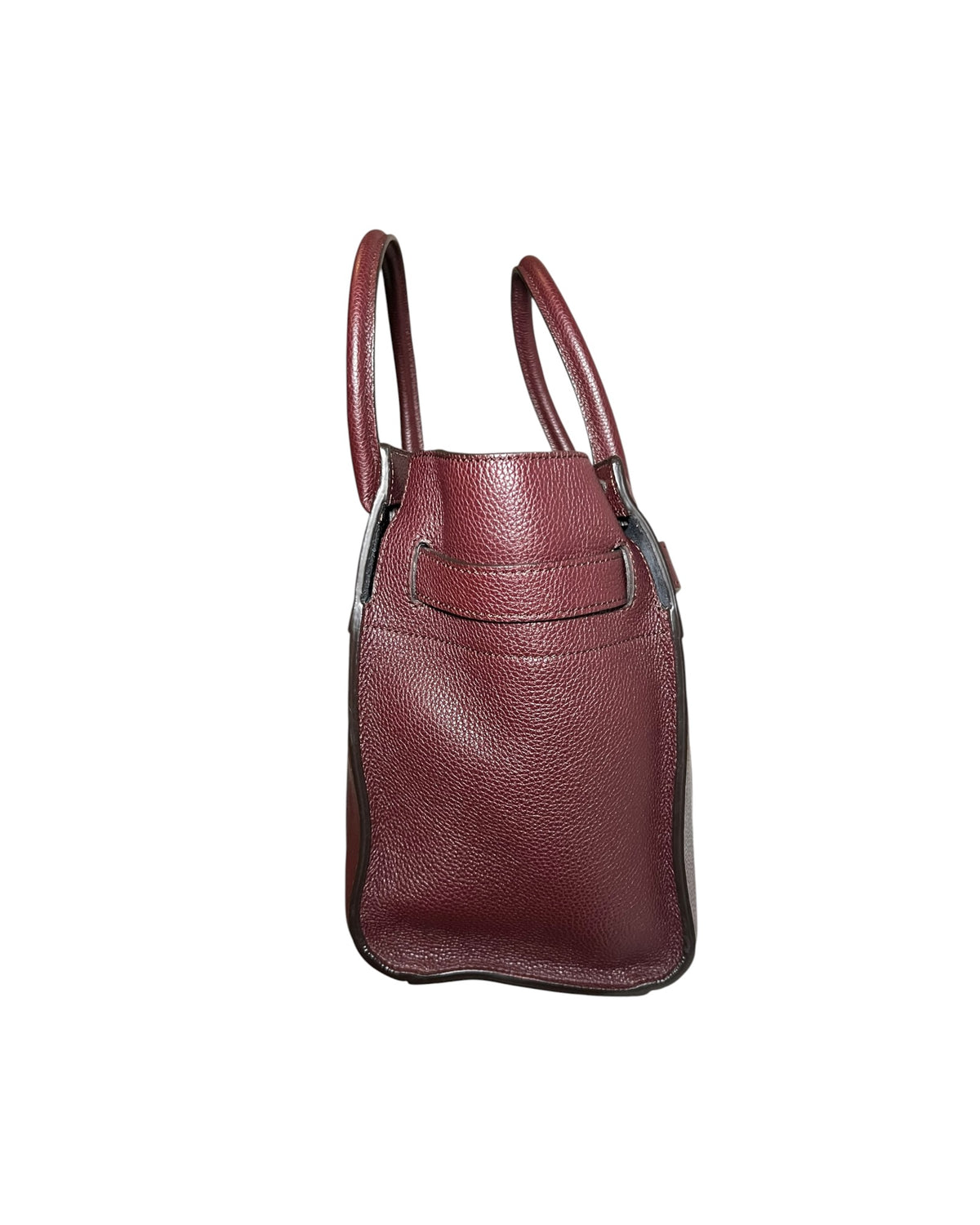 Mulberry College Stripe Tote Burgundy