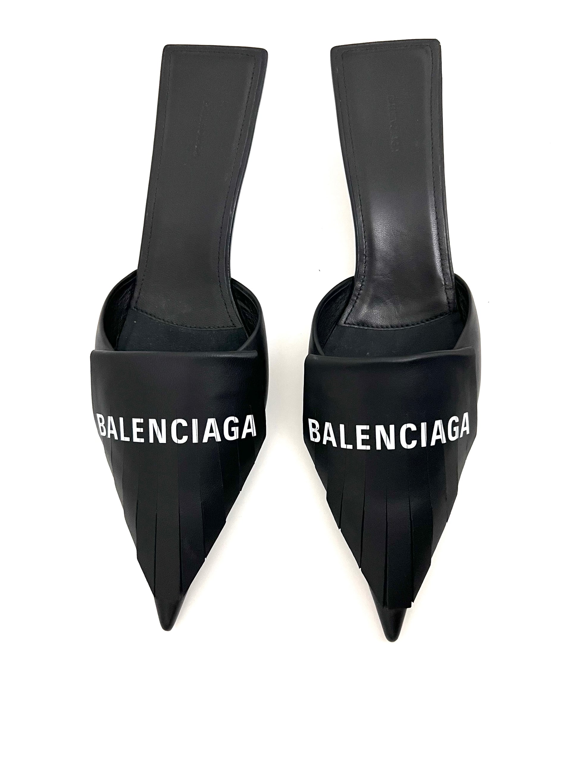 BALENCIAGA KNIFE MULES - The Luxury Savvy