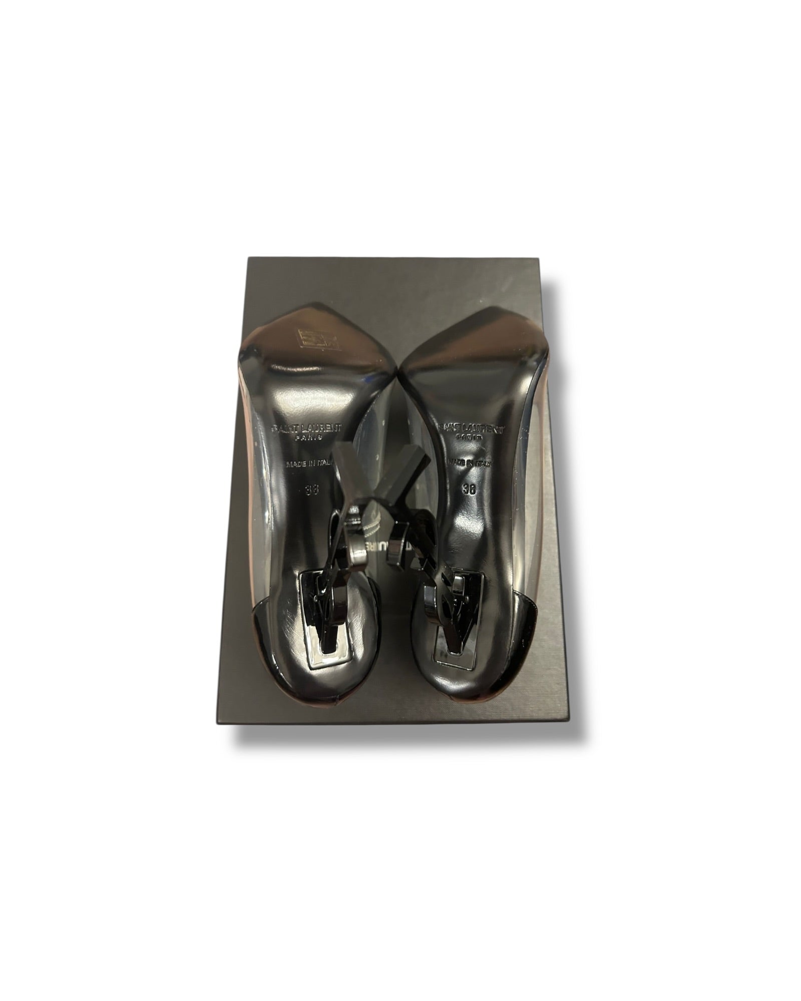 Saint Laurent Opyum 110 Transparent Pumps - Size 38 - Pre-Owned - The Luxury Savvy