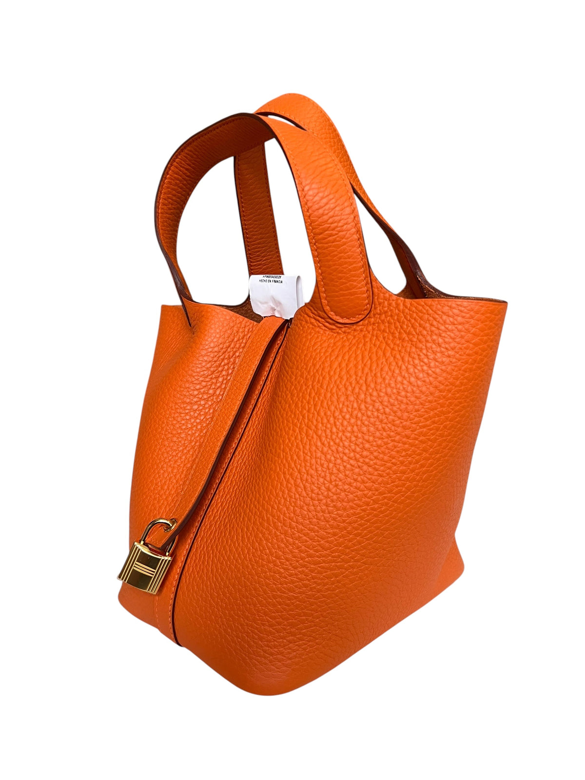 Hermès Picotin 18 Orange H Taurillon Clemence Gold Hardware