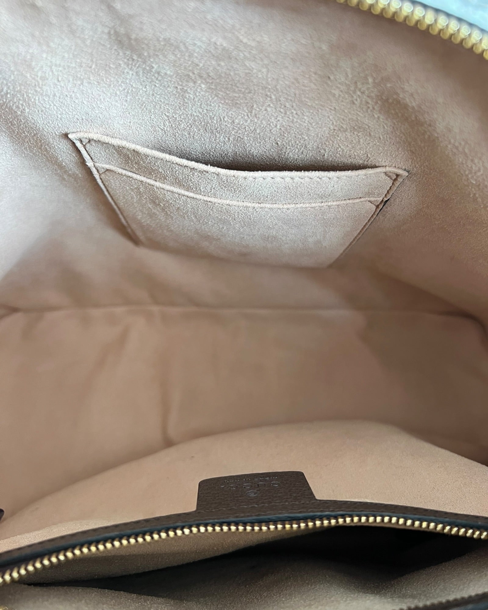 Gucci Ophidia GG Supreme Medium Top Handle Bag Beige Canvas & Brown Leather - The Luxury Savvy