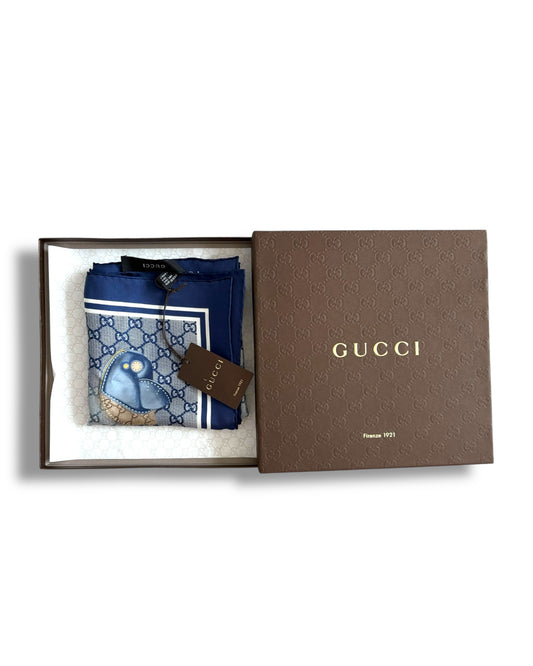 Gucci GG Monogram Silk Scarf
