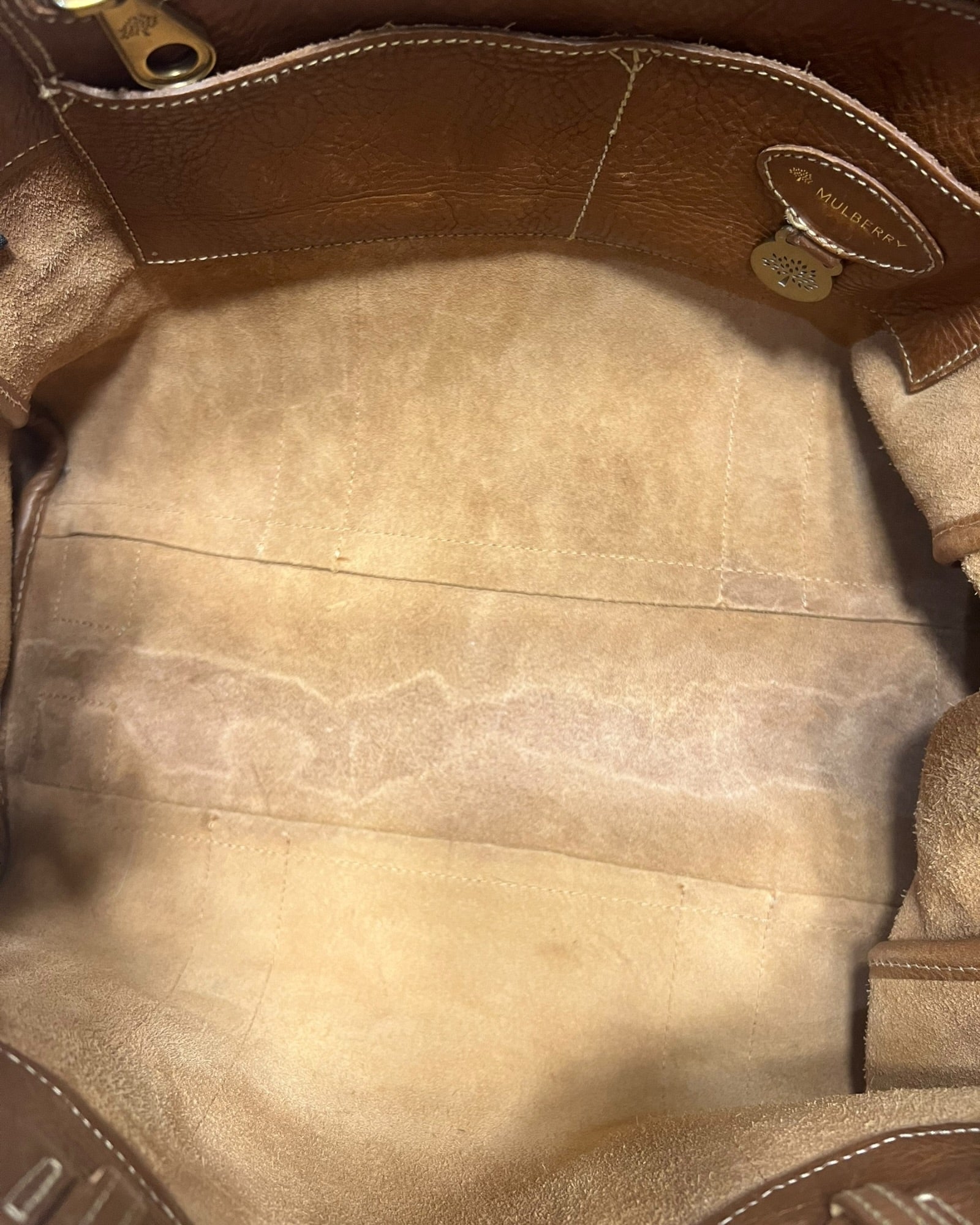 Mulberry Bayswater Small Classic Grain Leather Bag in Oak - The Luxury Savvy