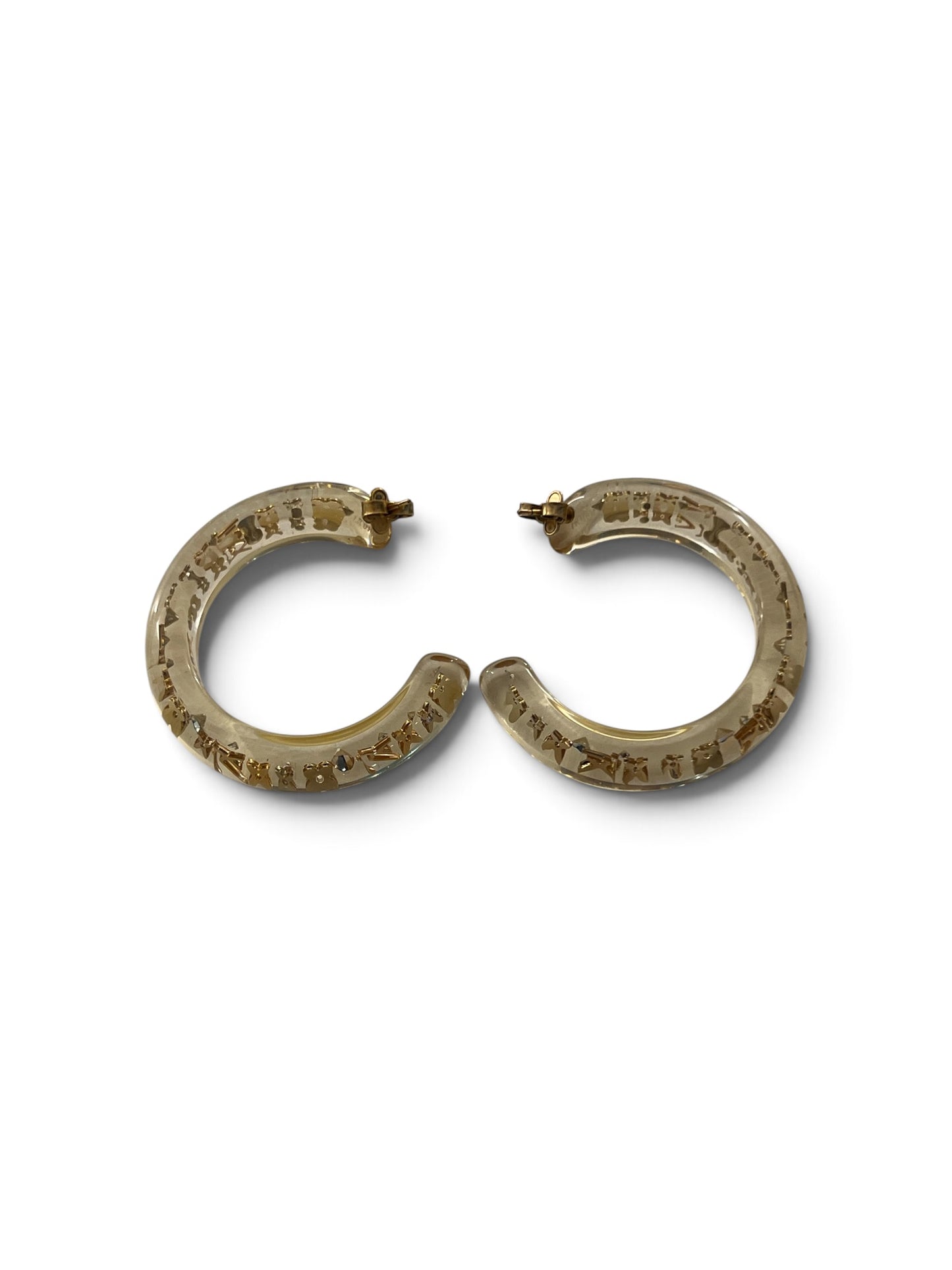Louis Vuitton Inclusion Hoop Earrings | Crystal & Resin