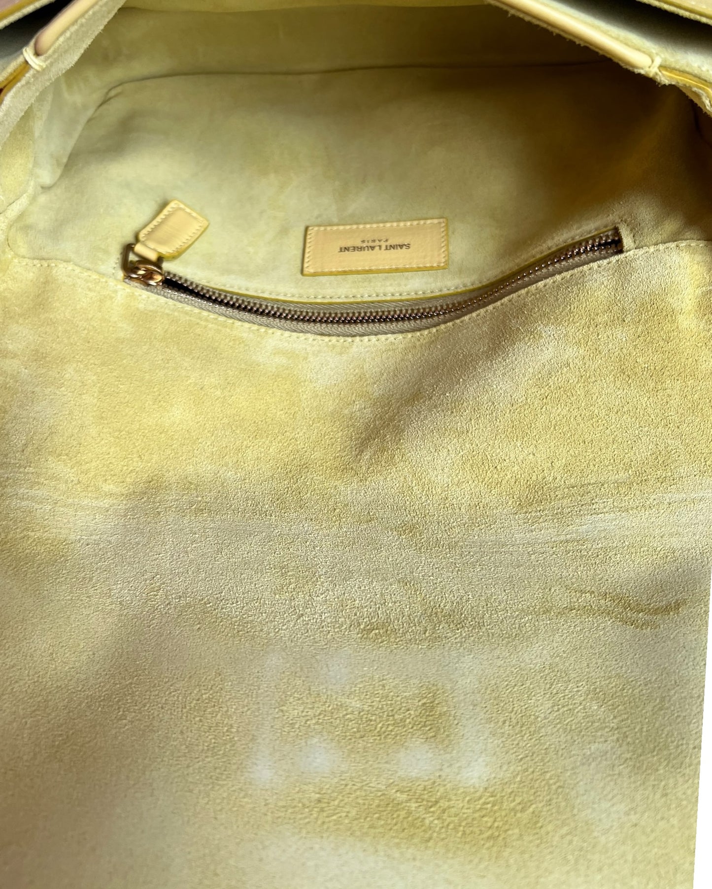 Saint Laurent Crossbody Bag - Yellow - Gold Hardware