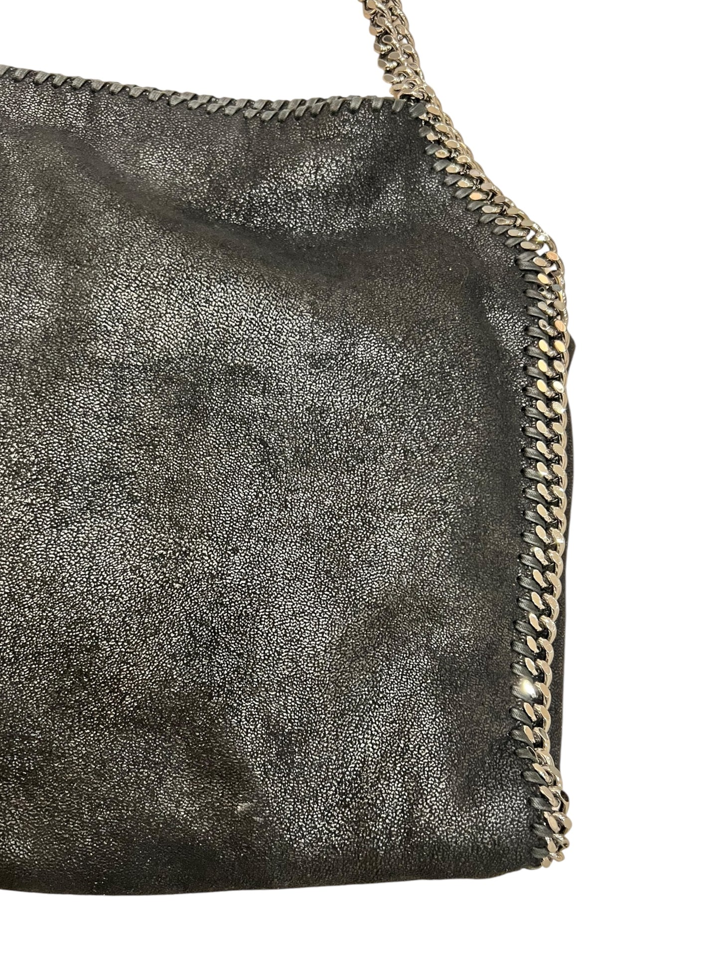 Stella McCartney Falabella Black Shaggy Deer Tote Bag