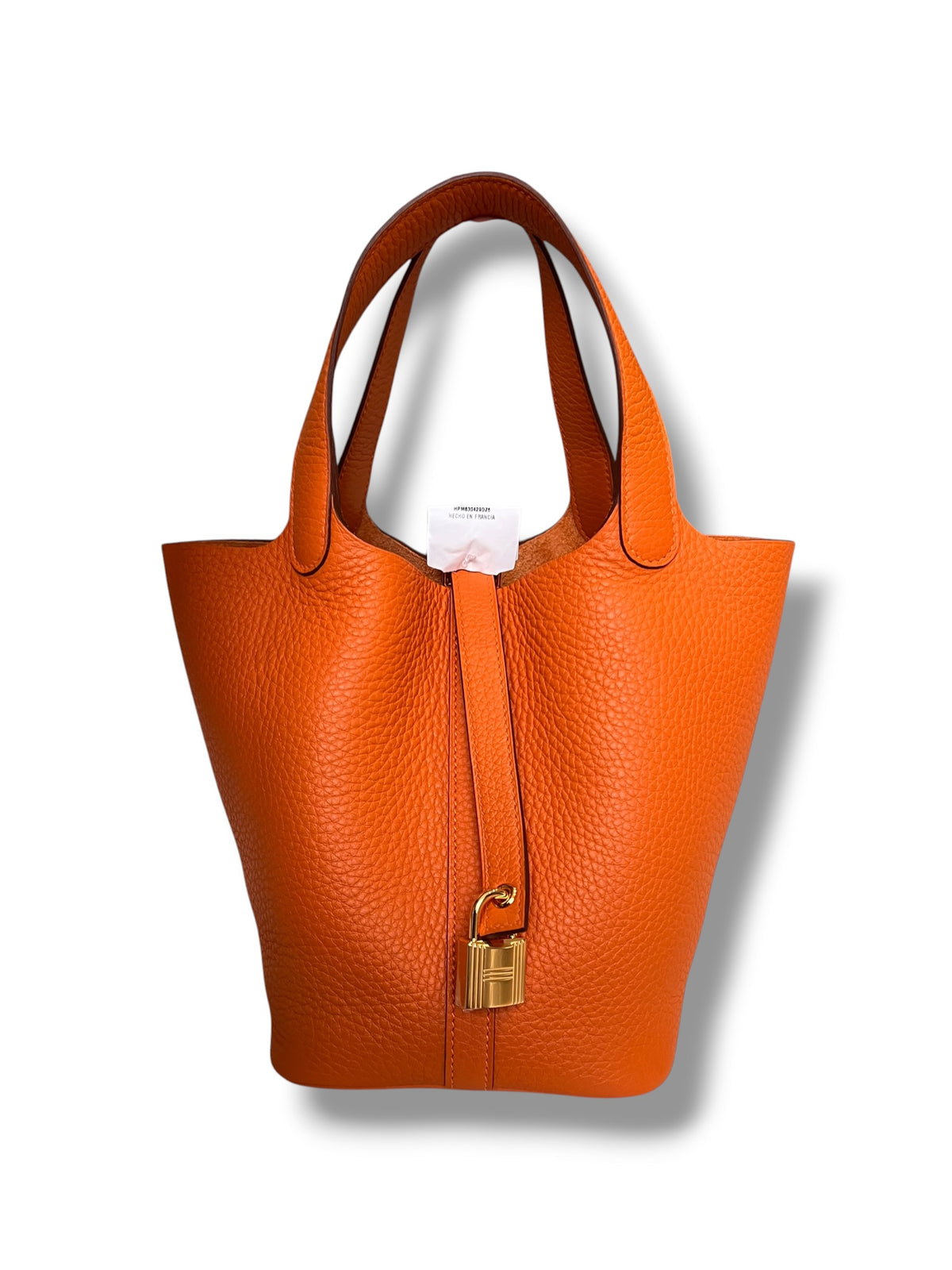 Hermès Picotin 18 Orange H Taurillon Clemence Gold Hardware