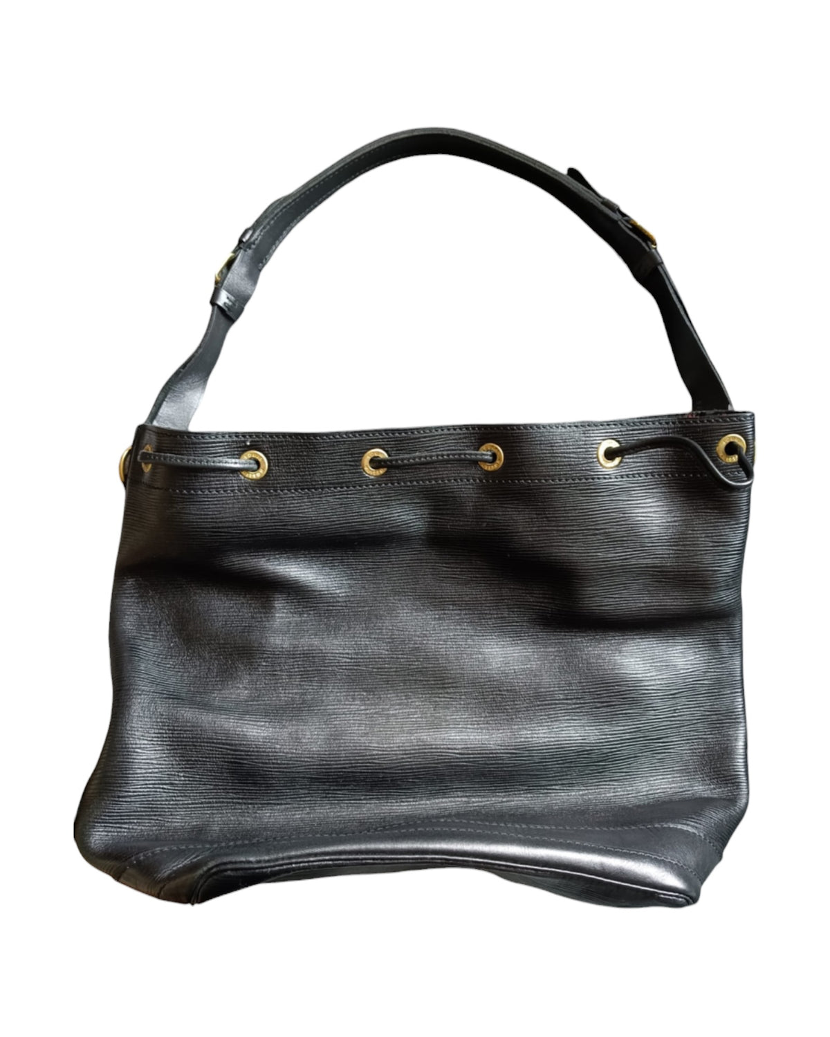 Louis Vuitton Vintage Noé Bucket Bag Black Epi Leather Gold-Tone Hardware