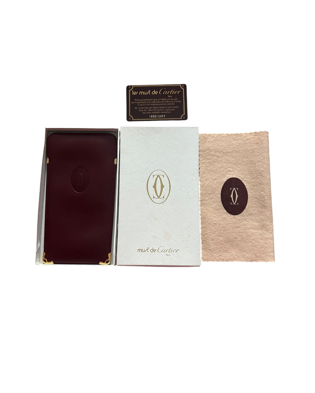Cartier Vintage Leather Glasses Case Pouch