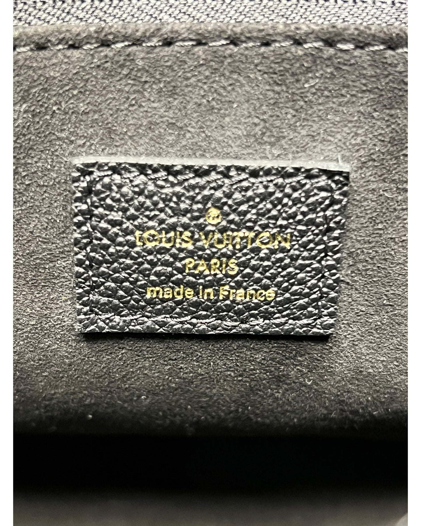 Louis Vuitton Saint-Germain MM Black Monogram Empreinte Leather Shoulder Bag – Gold Hardware