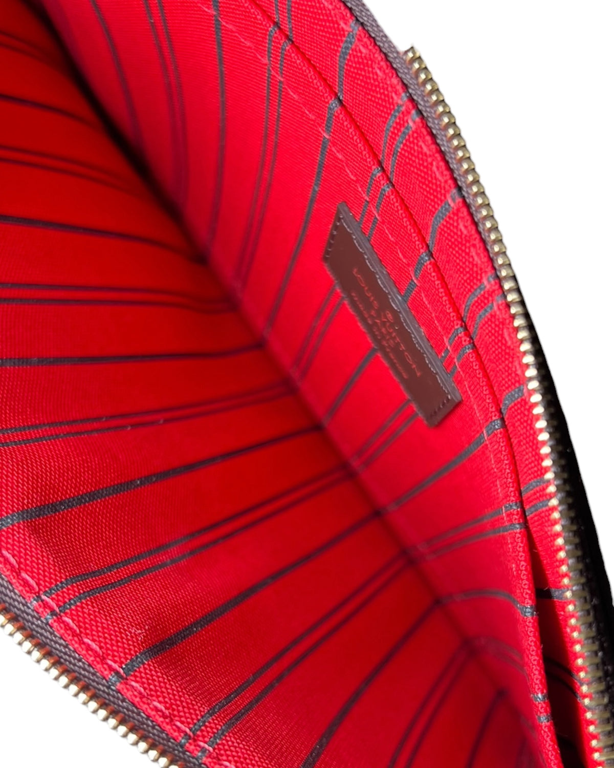 Louis Vuitton Neverfull MM Damier Ebene Canvas Tote Bag