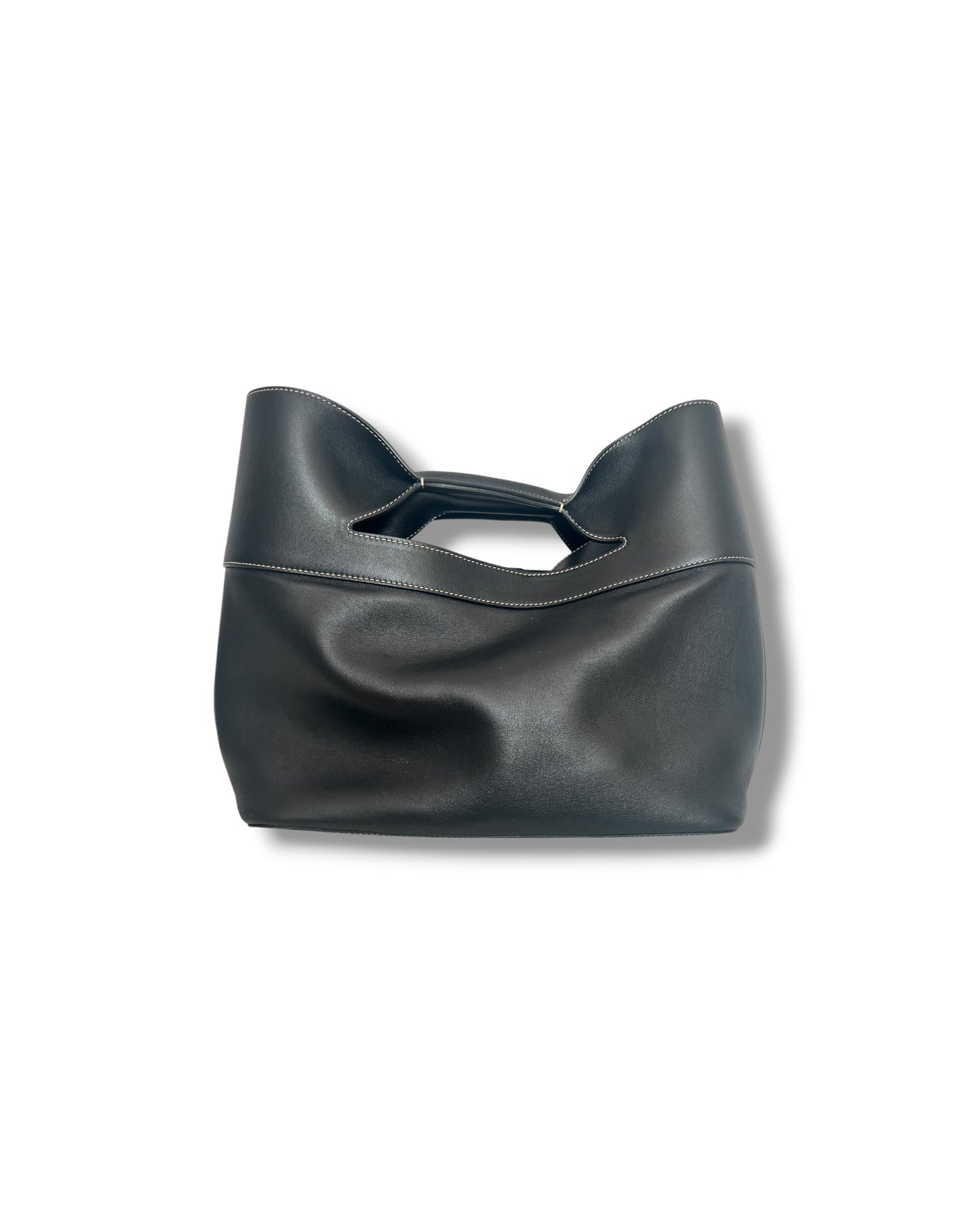 Alexander McQueen The Bow Tote Bag in Black Leather