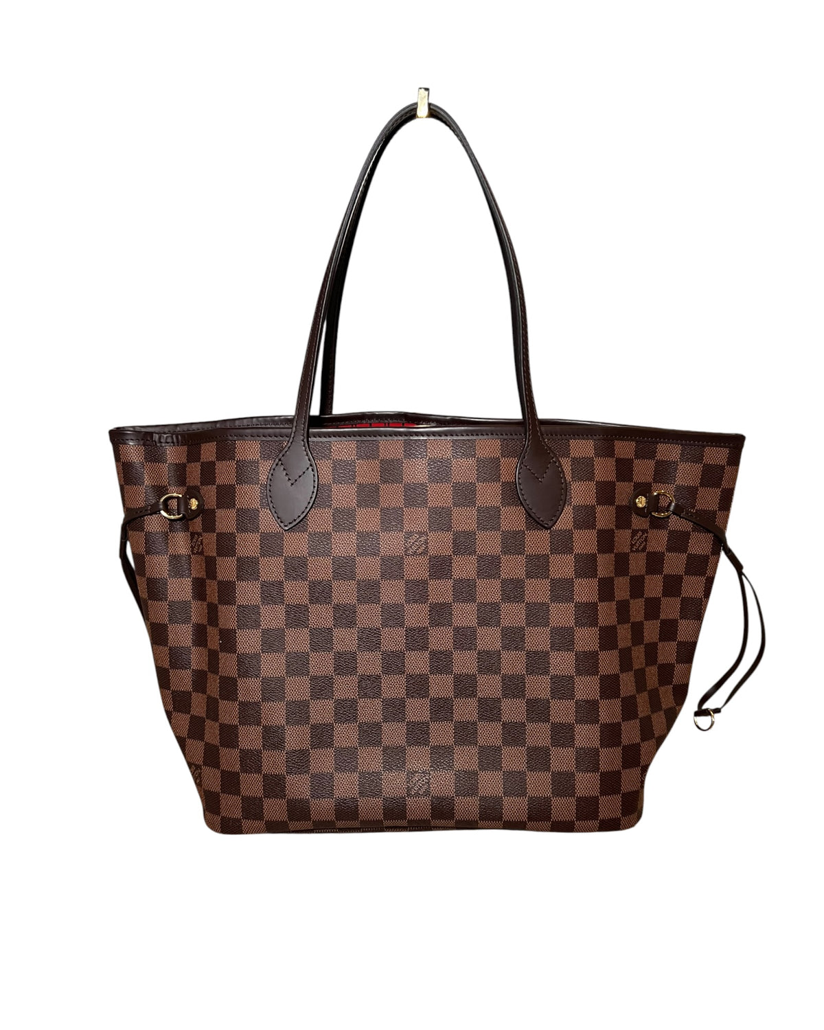 Louis Vuitton Neverfull MM Damier Ebene Canvas Tote Bag