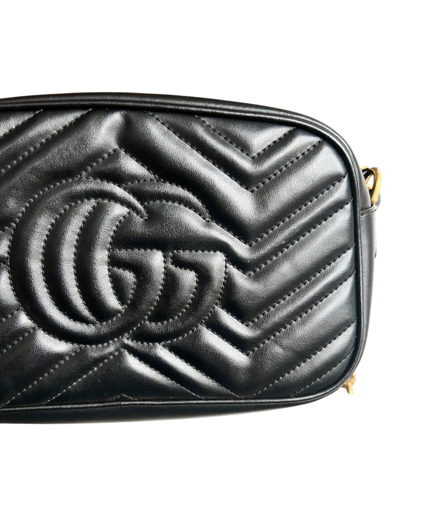 Gucci GG Marmont Small Camera Bag - Black