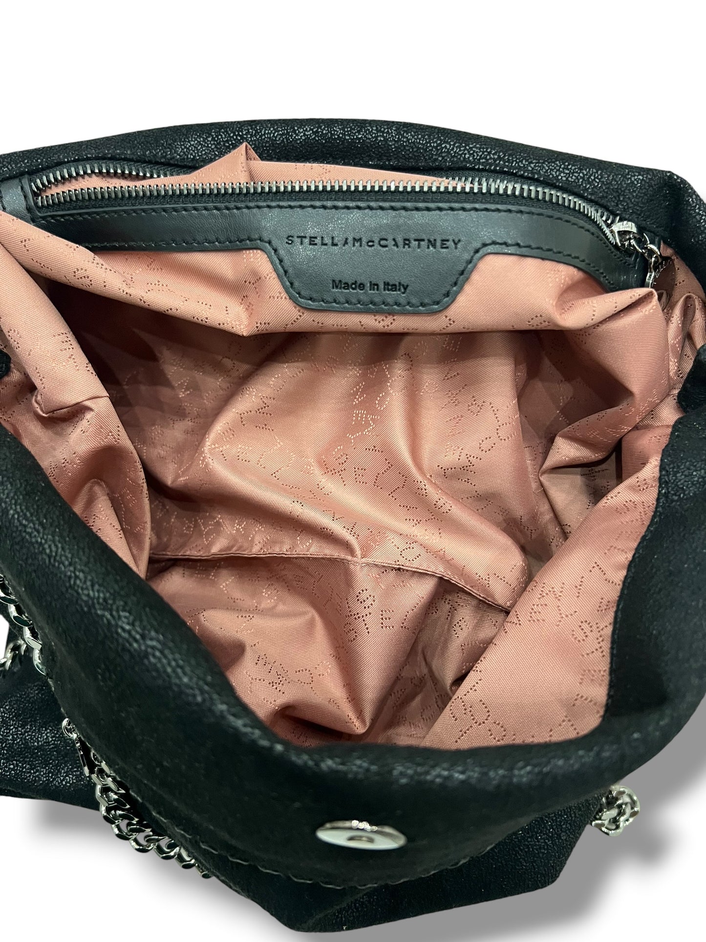 Stella McCartney Falabella Black Shaggy Deer Tote Bag