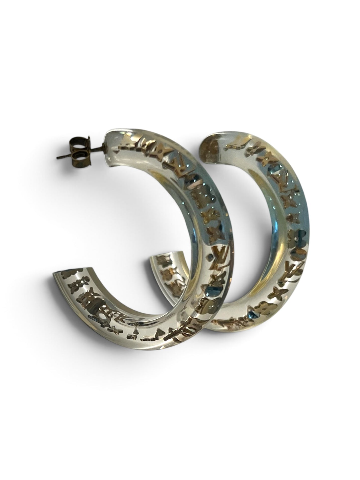 Louis Vuitton Inclusion Hoop Earrings | Crystal & Resin