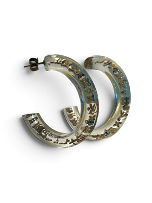 Louis Vuitton Inclusion Hoop Earrings | Crystal & Resin