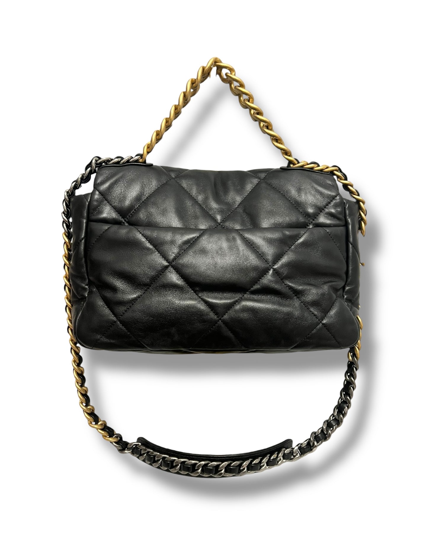 Chanel 19 Large Flap Bag – Black Lambskin, Mixed Hardware – (22P Collection)