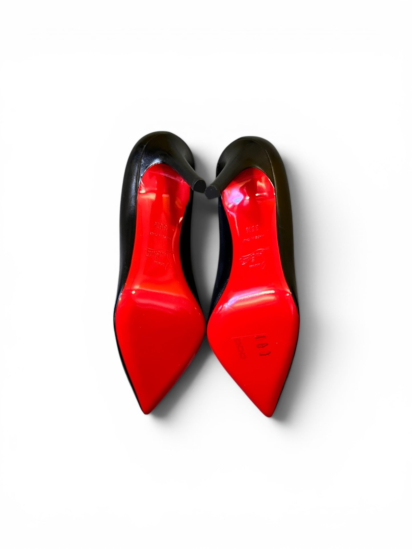 Christian Louboutin Kate 100 Pumps – Black Leather | Size 36.5