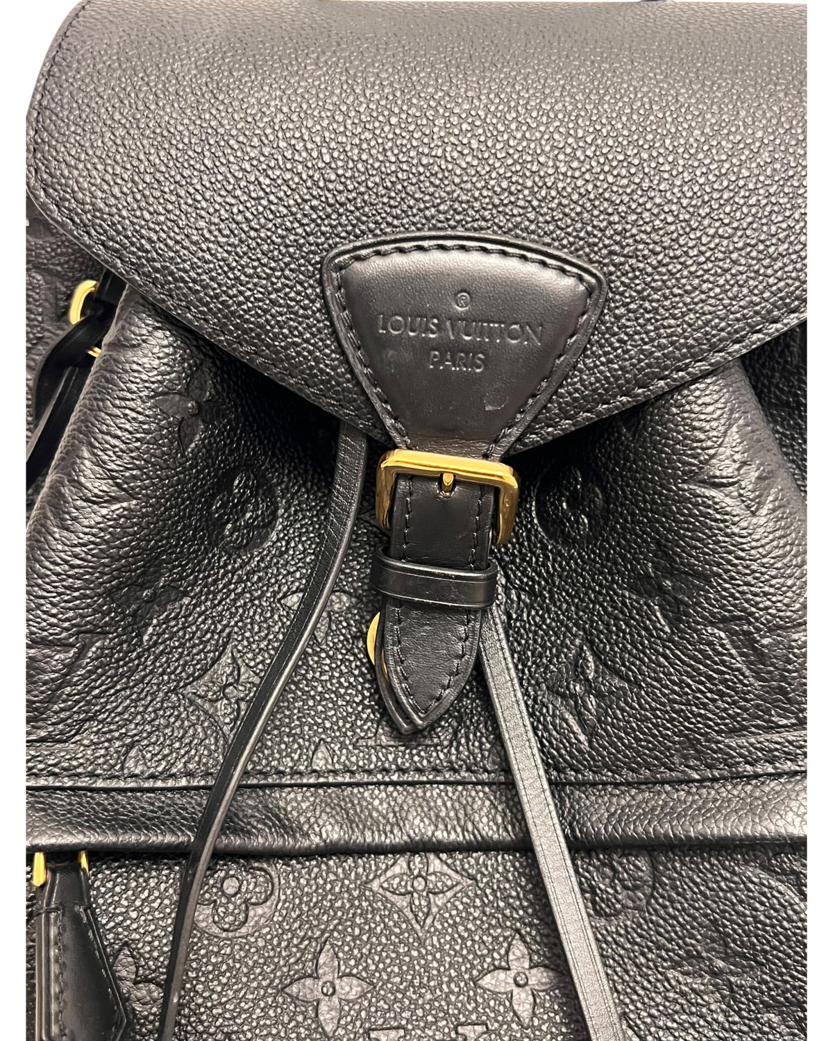 Louis Vuitton Montsouris Backpack – Black Monogram Empreinte Leather
