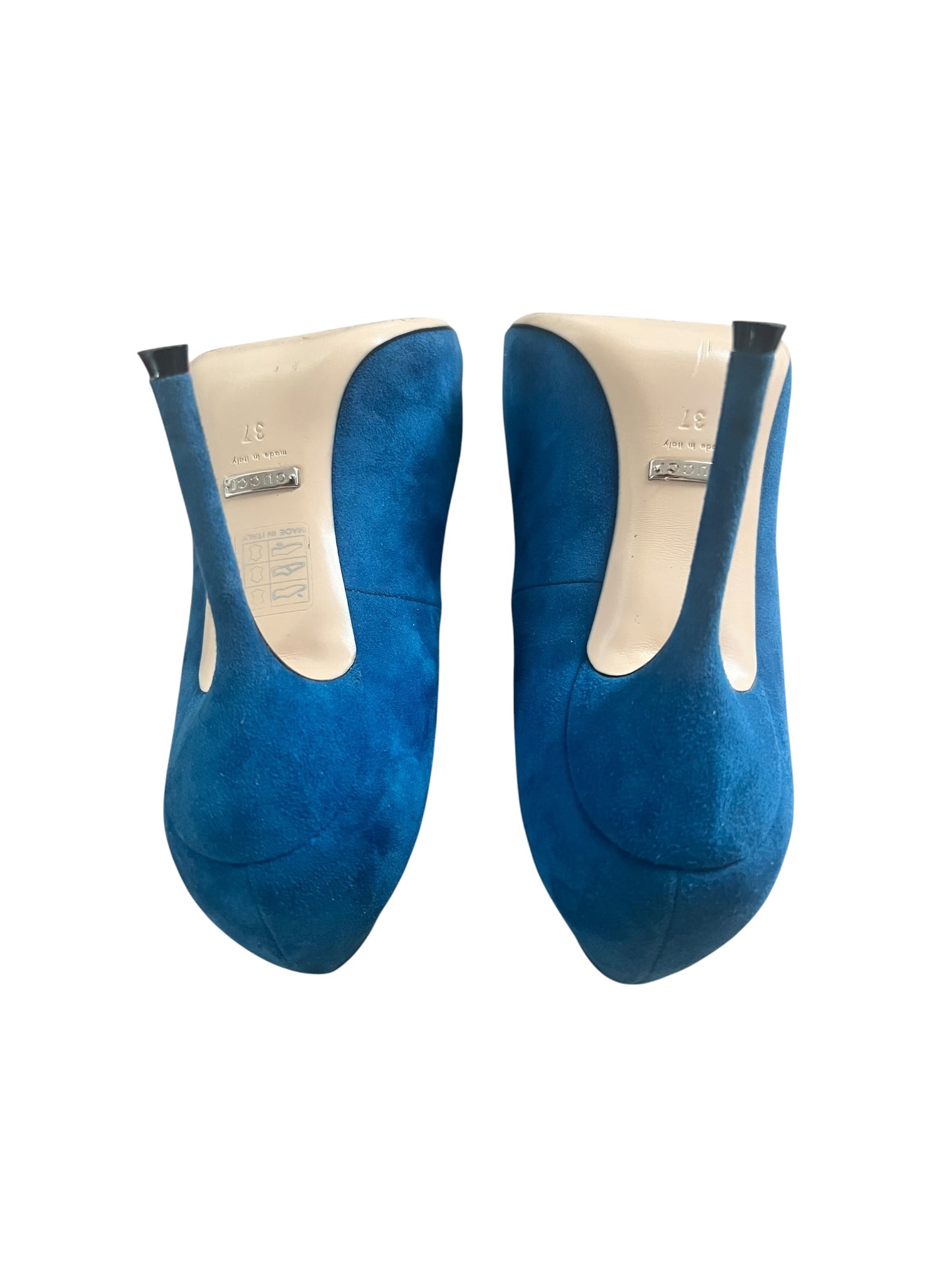 Gucci Dionysus Suede Pumps – Blue | Size 37