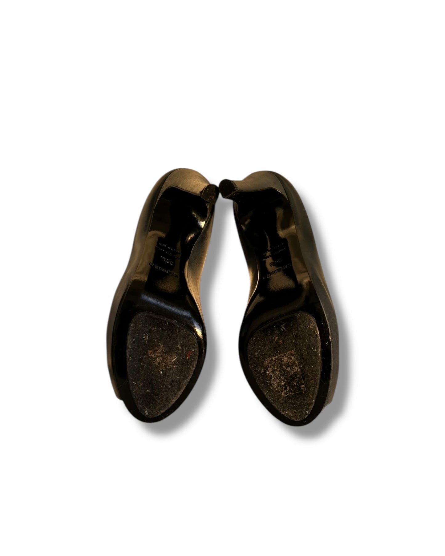 Hermès Peep Toe Heels – Dark Navy – Size 36.5 (Worn Once, Excellent Condition)