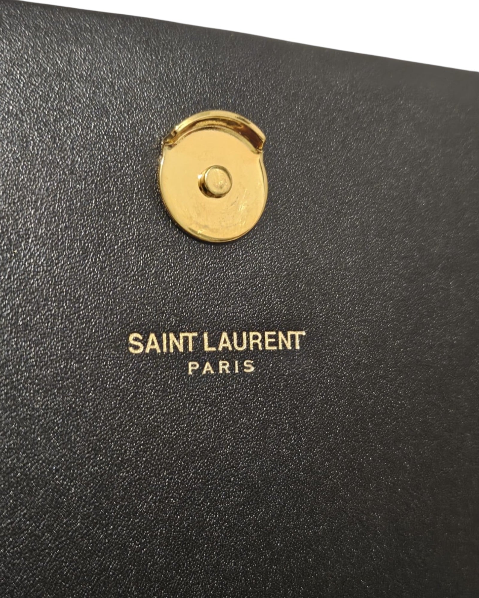 Saint Laurent Black Lambskin Tassel Wallet on Chain - The Luxury Savvy