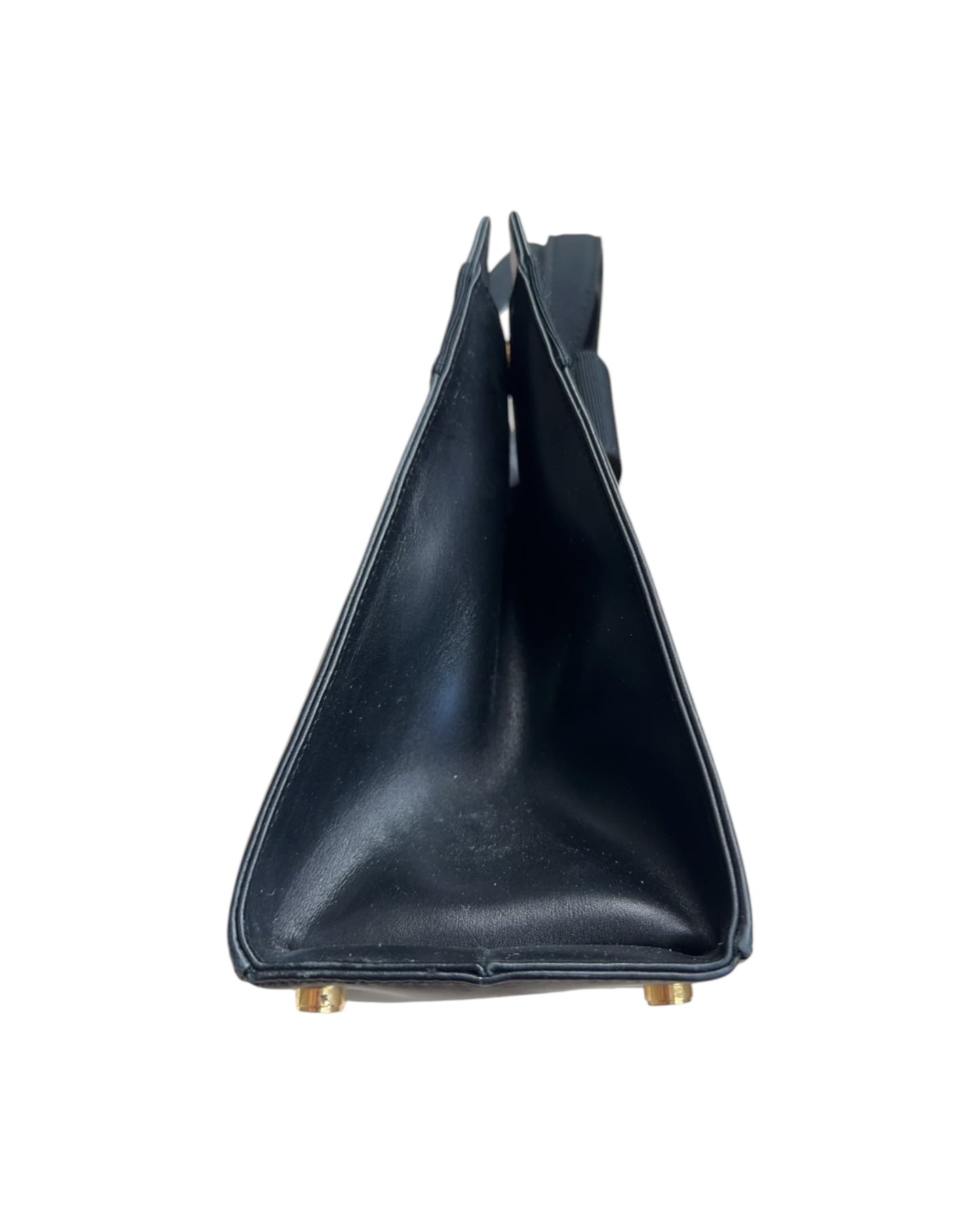 Salvatore Ferragamo Vara Bow Black Leather Handbag